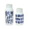 Melrose Abstract Two-Tone Ceramic Vases - 10" - White and Blue - Set of 2